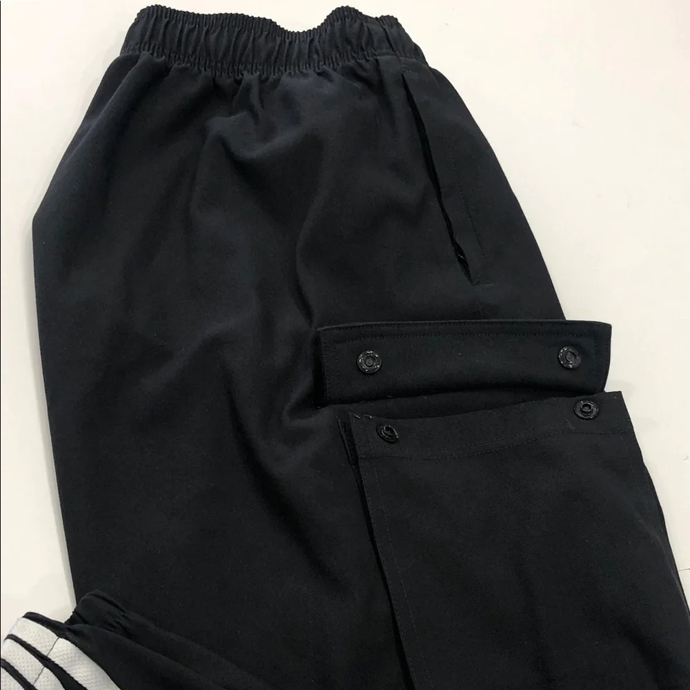 Adidas Youth XL Black Cargo Pants W/ White Stripes (15–16 UK) - Picture 6 of 8